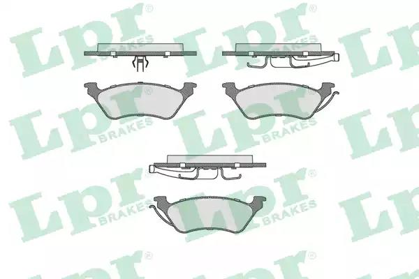 Комплект гальмівних накладок, дискове гальмо 05P912 LPR