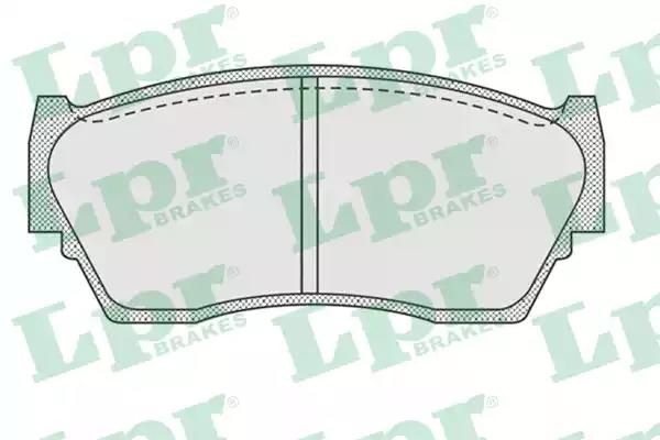 Комплект гальмівних накладок, дискове гальмо 05P934 LPR
