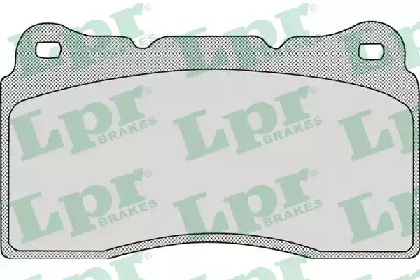 Комплект гальмівних накладок, дискове гальмо 05P951 LPR
