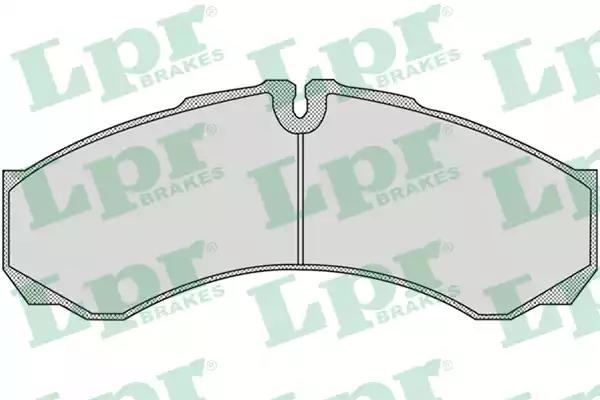 Комплект гальмівних накладок, дискове гальмо 05P955 LPR