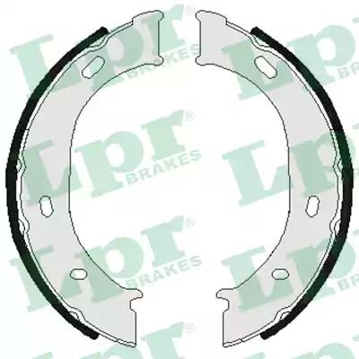 Тормозные колодки барабанные 07960 LPR