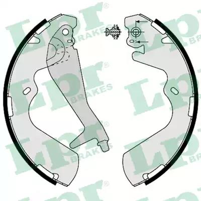 Тормозные колодки барабанные 08240 LPR