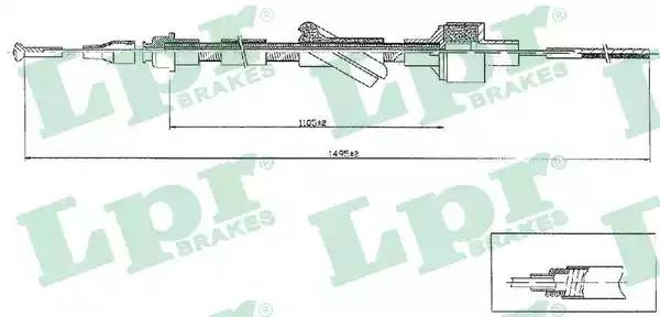 Трос управление сцеплением C0103C LPR