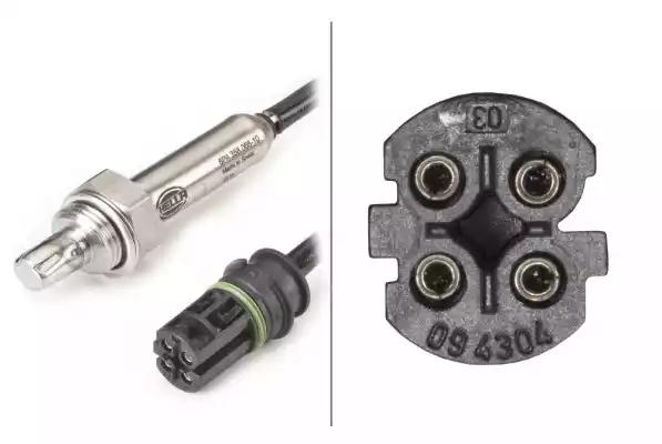 Лямбда-зонд кількість дротів 4 1000мм bmw 3 e36 5 e39 7 e38 2.0/2.5/2.8... 6PA358066101 BEHR HELLA