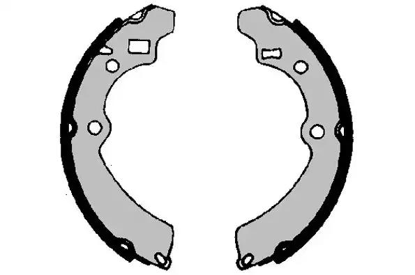 Комплект гальмівних колодок 8DB355000221 BEHR HELLA