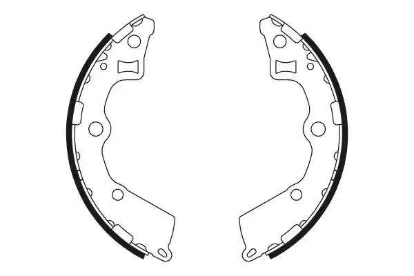 Комплект гальмівних колодок 8DB355000411 BEHR HELLA