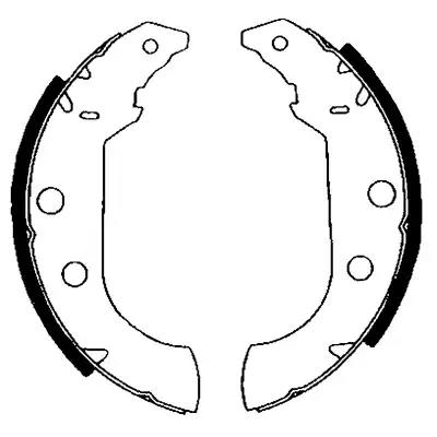 Комплект гальмівних колодок 8DB355001101 BEHR HELLA