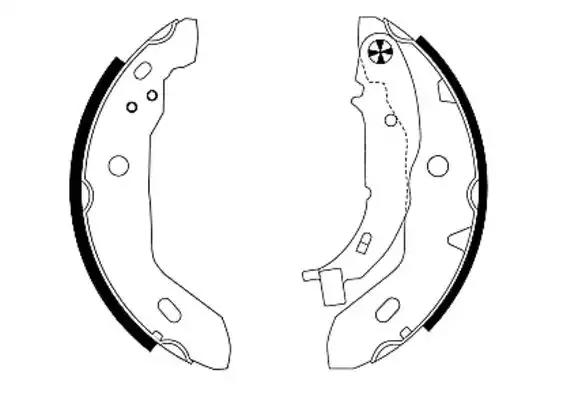 Комплект гальмівних колодок 8DB355002251 BEHR HELLA