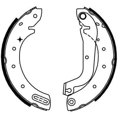 Комплект гальмівних колодок 8DB355002321 BEHR HELLA