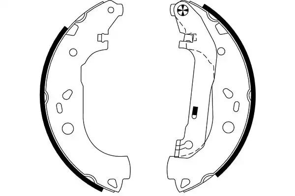 Комплект гальмівних колодок 8DB355002731 BEHR HELLA