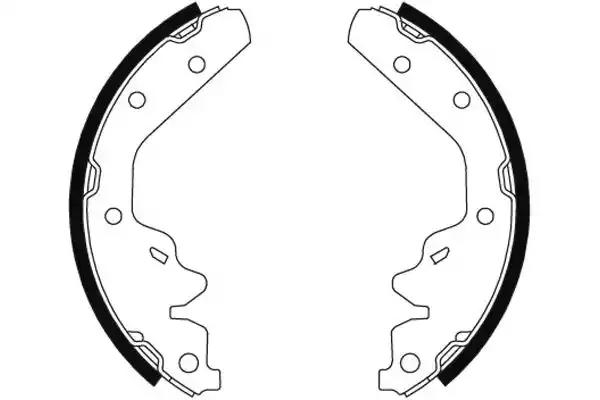Комплект гальмівних колодок 8DB355002861 HELLA