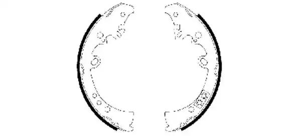 Комплект гальмівних колодок 8DB355003011 BEHR HELLA