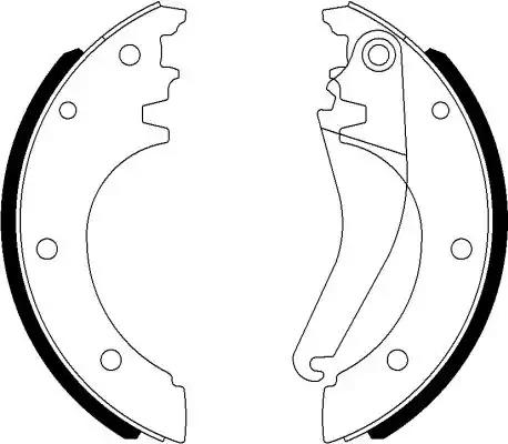 Комплект гальмівних колодок 8DB355022081 BEHR HELLA