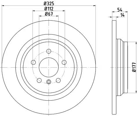 Hella pro high carbon db диск гальмівний задн. gle w166 11- 8DD355122861 BEHR HELLA