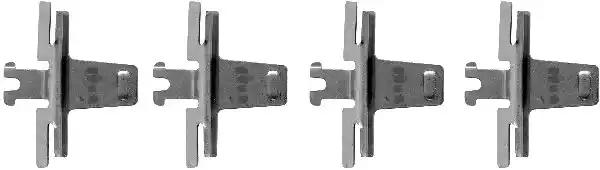 Комплект приладдя, накладка дискового гальма 8DZ355202151 BEHR HELLA