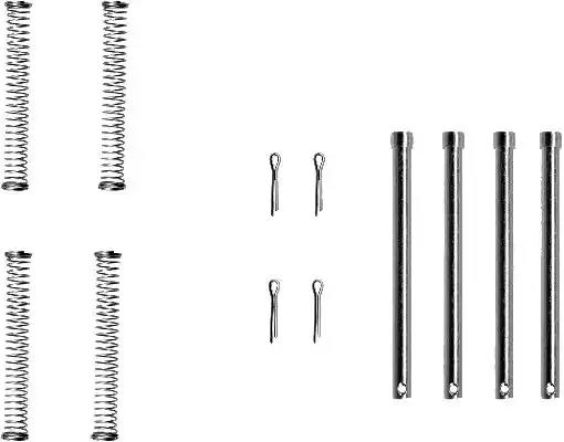 Комплект приладдя, накладка дискового гальма 8DZ355202351 BEHR HELLA