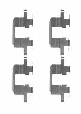 Комплект приладдя, накладка дискового гальма 8DZ355204151 BEHR HELLA
