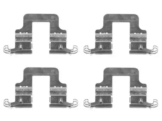 Ремкомплект гальмівних колодок 4 -комп. 8DZ355204851 BEHR HELLA