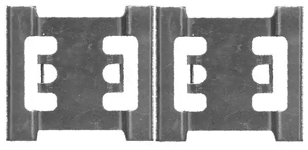 Комплект приладдя, накладка дискового гальма 8DZ355205141 BEHR HELLA