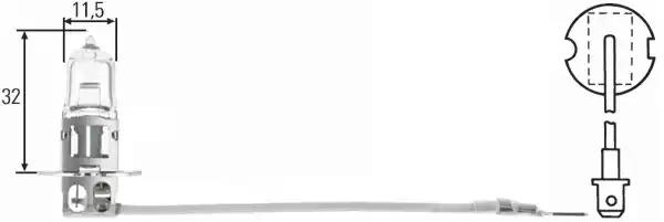 Лампа накаливания фара рабочего освещения лампа... 8GH002090133 BEHR HELLA