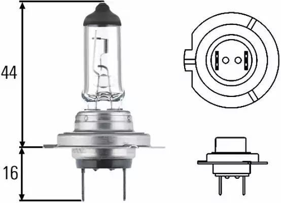 Лампа розжарювання h7 24v 70w px 26d 8GH007157241 BEHR HELLA