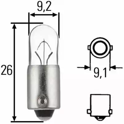 Лампа накаливания oсвещение салона лампа накаливания... 8GP002067061 BEHR HELLA