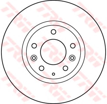 Диск гальмівний передн лів/прав 296ммx28мм mazda cx-7 cx-9 06.06- DF4958S TRW