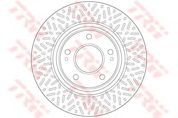 Гальмівний диск перед. space wagon/grandis 04-13 DF6259 TRW