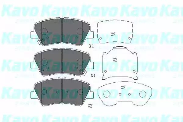 Kavo parts kia колодки тормозные передние ceed 13- carens 17crdi 13- KBP3030 AMC