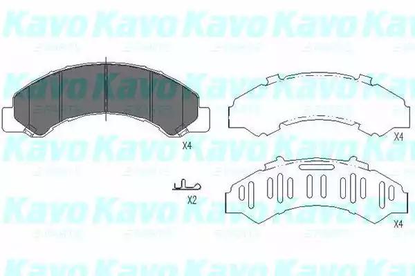 Kavo parts toyota к-т гальмівних колодок dyna 06- KBP3512 AMC