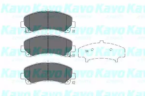 Kavo parts isuzu колодки гальмівні передн.d-max iii KBP3515 AMC