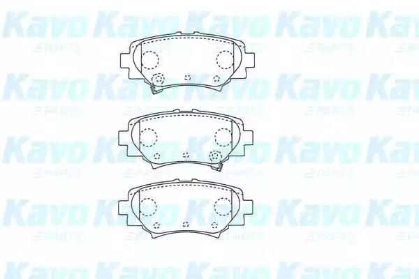 Комплект гальмівних колодок KBP4575 AMC