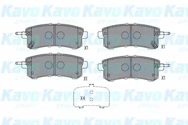 Kavo parts infiniti колодки гальмівні пер. qx56 56 10- KBP6589 AMC