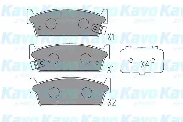Kavo parts nissan гальмівні колодки задн. almera 00- maxima qx 00- KBP6601 AMC