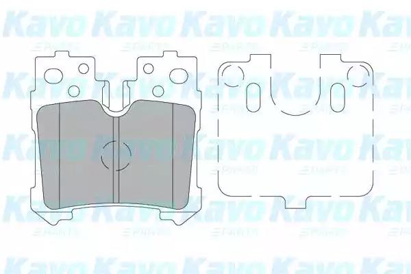 Kavo parts toyota гальмівні колодки задн.lexus ls 06- KBP9122 AMC