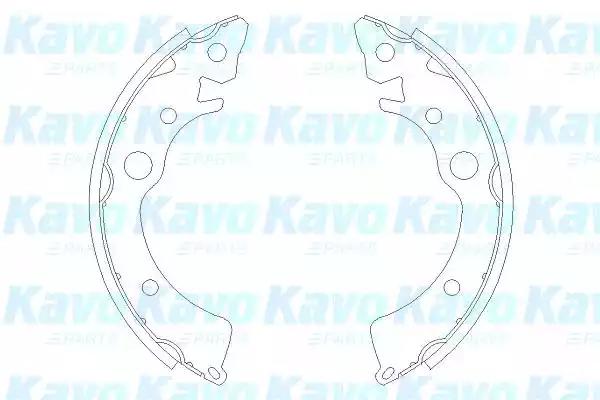 Комплект гальмівних колодок KBS2902 AMC