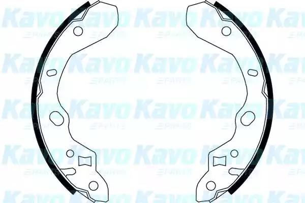 Kavo parts mazda щеки тормозные 323 bj 98-03 KBS5413 AMC