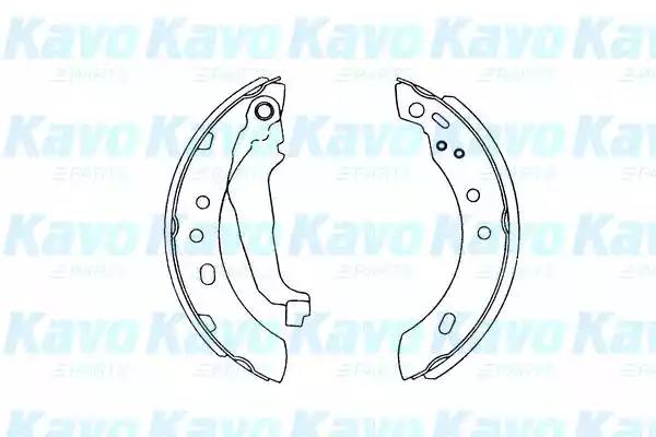 Kavo parts nissan щоки гальмівні micra k11e 92-00 KBS7401 AMC