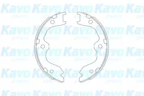 Барабанні гальмівні колодки 170x32.5 infiniti ex/g/nissan350/370 3.0-3.5... KBS7408 AMC