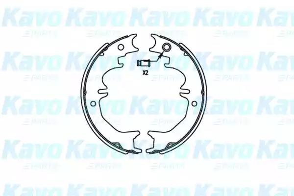 Комплект гальмівних колодок KBS9922 AMC