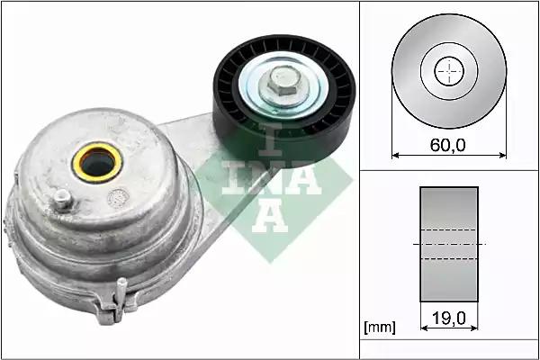 Натяжна планка поліклінового ременя mercedes-benz 132 200 00 70... 534054110 INA