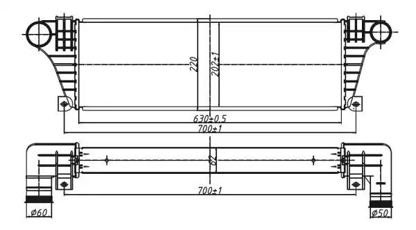 Интеркулер 30097 NRF