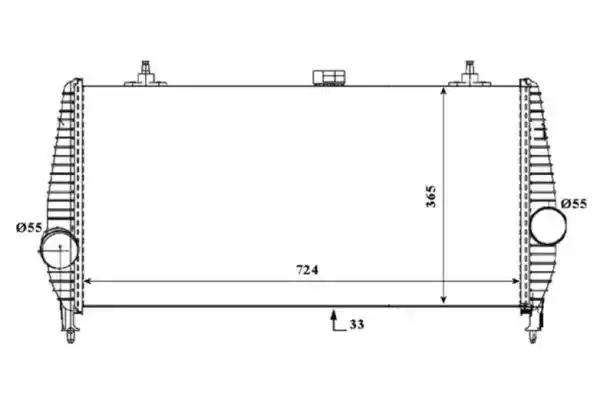 Радіатор інтеркулера 30194 NRF