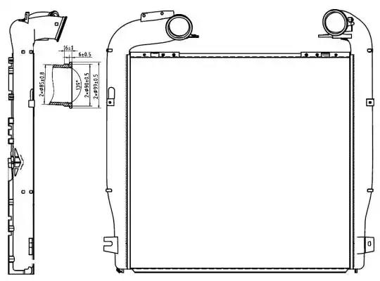 Охолоджувач наддувального повітря 30361 NRF