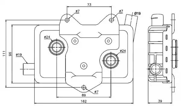Радиатор масляный easy fit 31180 NRF