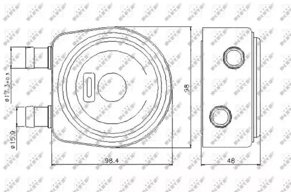 Радіатор оливний 31247 NRF