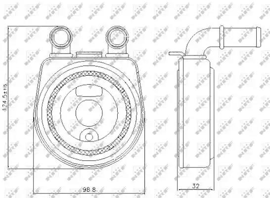 Chlodnica oleju 31249 NRF