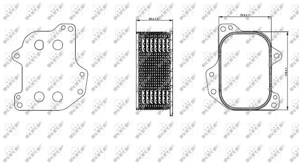 Радиатор охлаждения масла nrf 31267 NRF