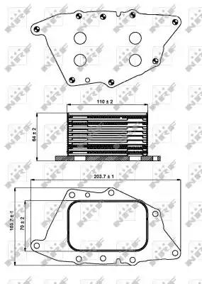 Радіатор оливний 31287 NRF