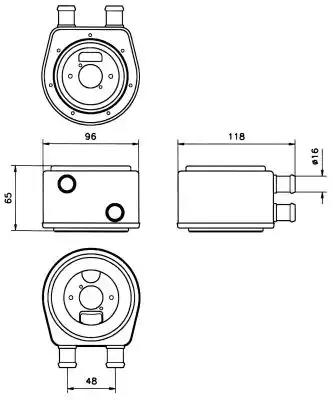 Охолоджувач оливи, моторна олива 31300 NRF